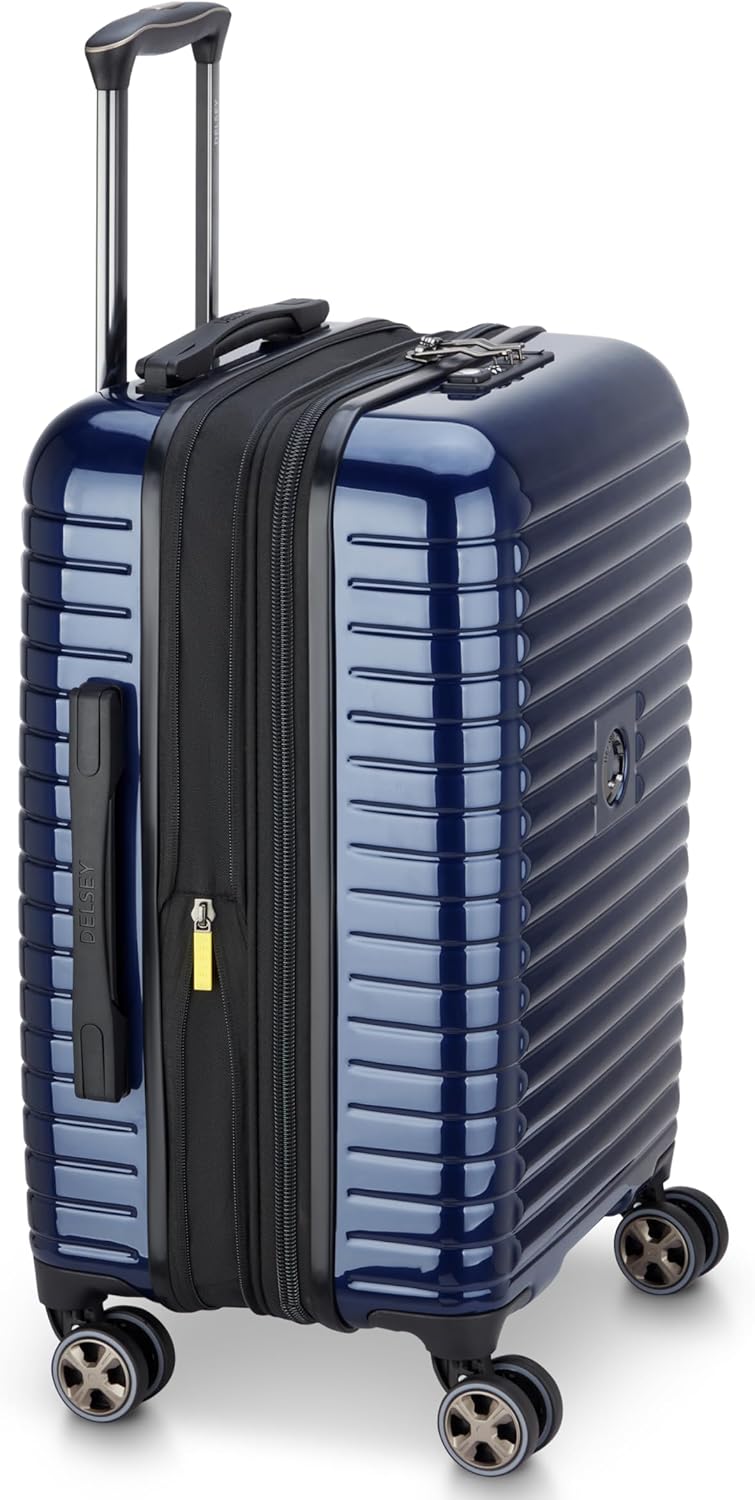 DELSEY PARIS Cruise 3.0 Hardside Underseater Carry On Luggage with 2 Wheels, Black