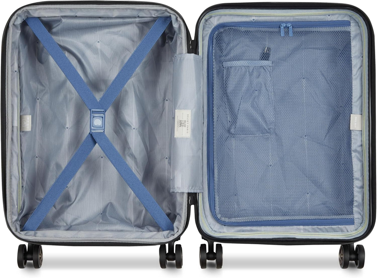 DELSEY PARIS Cruise 3.0 Hardside Underseater Carry On Luggage with 2 Wheels, Black