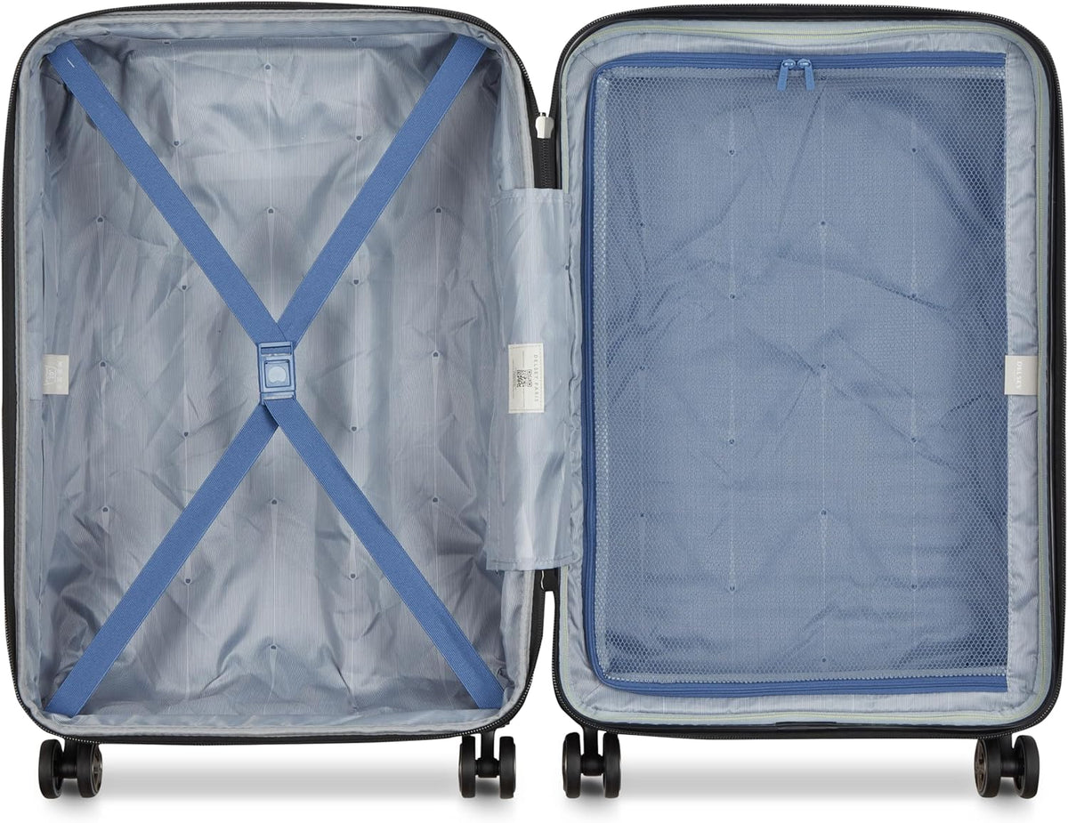 DELSEY PARIS Cruise 3.0 Hardside Underseater Carry On Luggage with 2 Wheels, Black