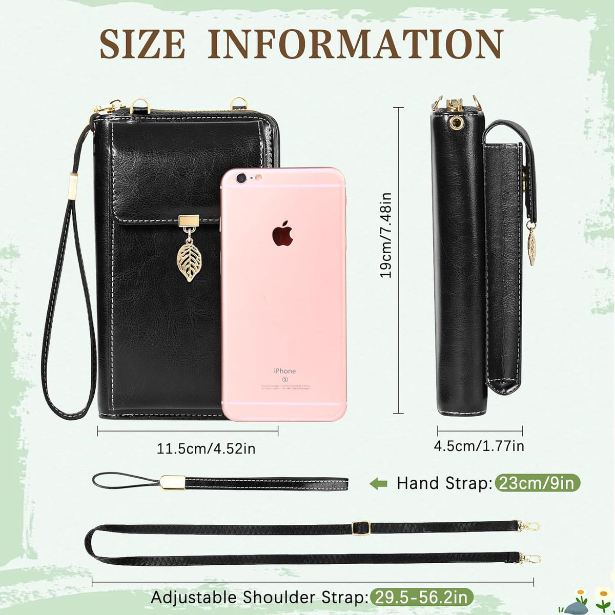 Small Crossbody Phone Bags for Women Leather Cell Phone Purse Wallet | Small