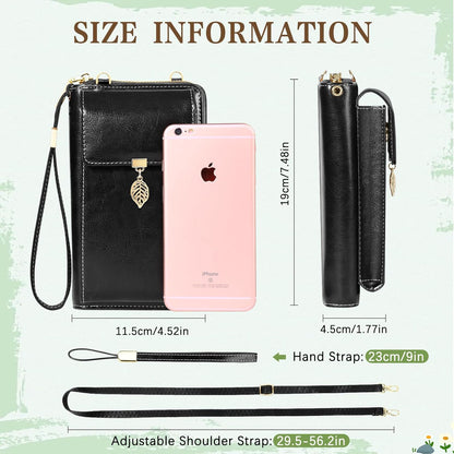Small Crossbody Phone Bags for Women Leather Cell Phone Purse Wallet | Small