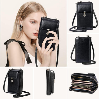 Small Crossbody Phone Bags for Women Leather Cell Phone Purse Wallet | Small