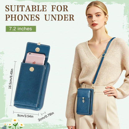 Small Crossbody Phone Bags for Women Leather Cell Phone Purse Wallet | Small