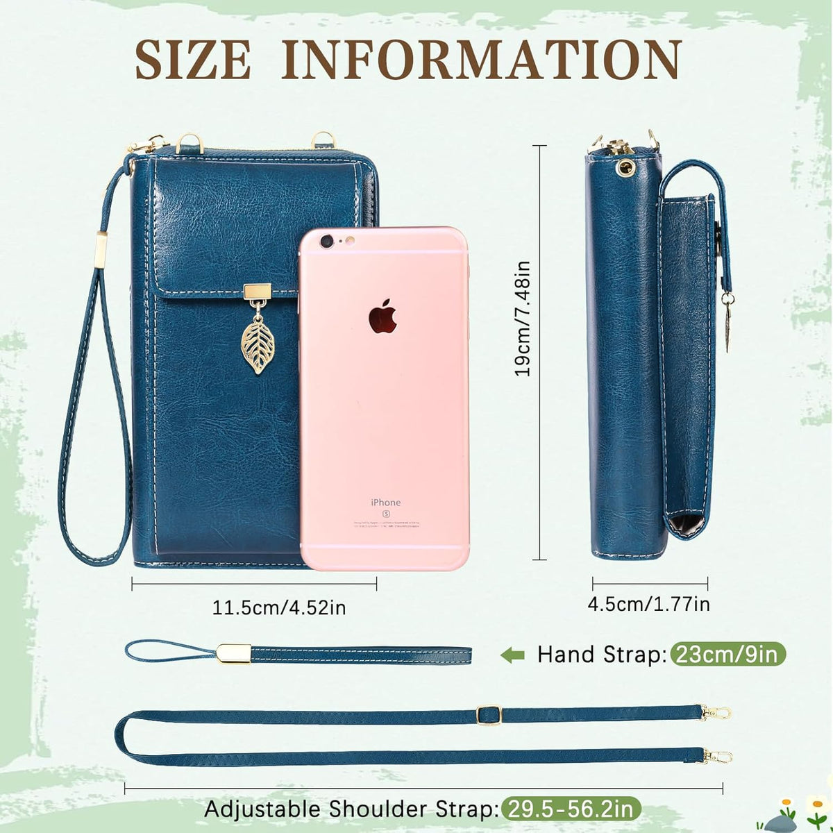 Small Crossbody Phone Bags for Women Leather Cell Phone Purse Wallet | Small