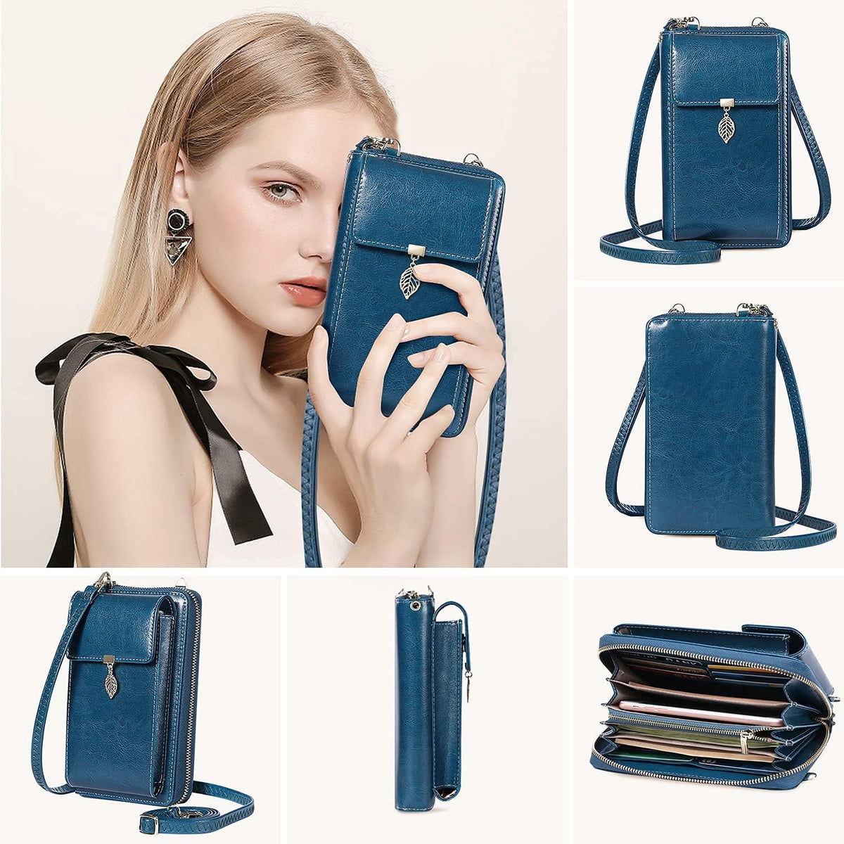 Small Crossbody Phone Bags for Women Leather Cell Phone Purse Wallet | Small