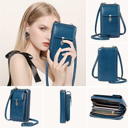 Small Crossbody Phone Bags for Women Leather Cell Phone Purse Wallet | Small