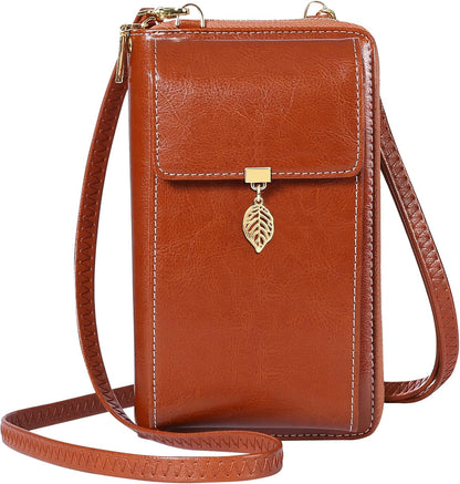 Small Crossbody Phone Bags for Women Leather Cell Phone Purse Wallet | Small