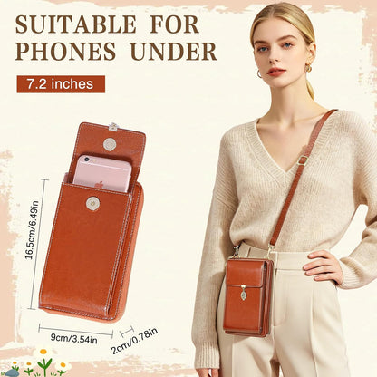 Small Crossbody Phone Bags for Women Leather Cell Phone Purse Wallet | Small