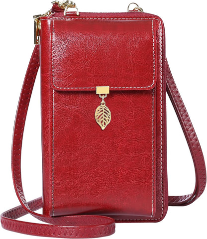 Small Crossbody Phone Bags for Women Leather Cell Phone Purse Wallet | Small