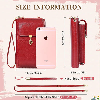 Small Crossbody Phone Bags for Women Leather Cell Phone Purse Wallet | Small
