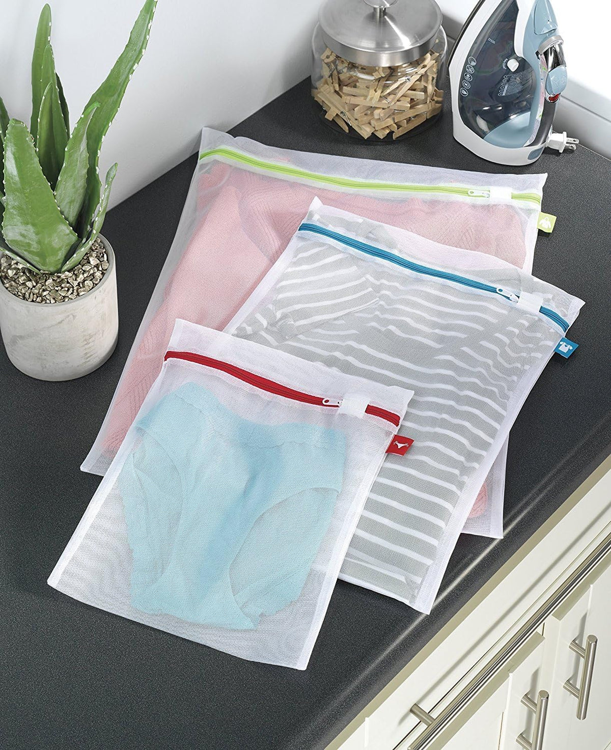 Mesh Bra Wash Bag White