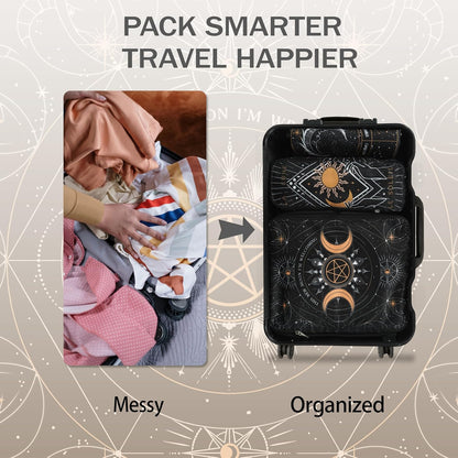 6 Pcs Compression Packing Cubes for Travel, Waterproof Luggage Organizer Washable Storage Bags Set - Packaging Cubes for Backpack Travel and Carry-Ons