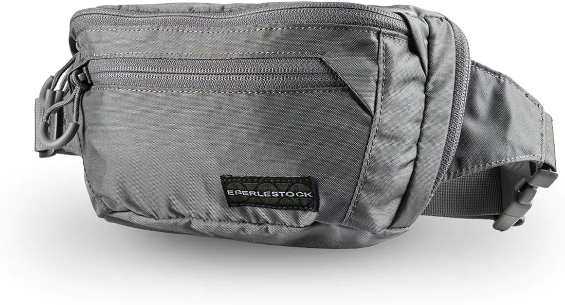 Bando Bag - Tactical Men's Fanny Pack w/Adjustable Waist Belt, Zippered Pockets, Compact Lightweight Belt Bag