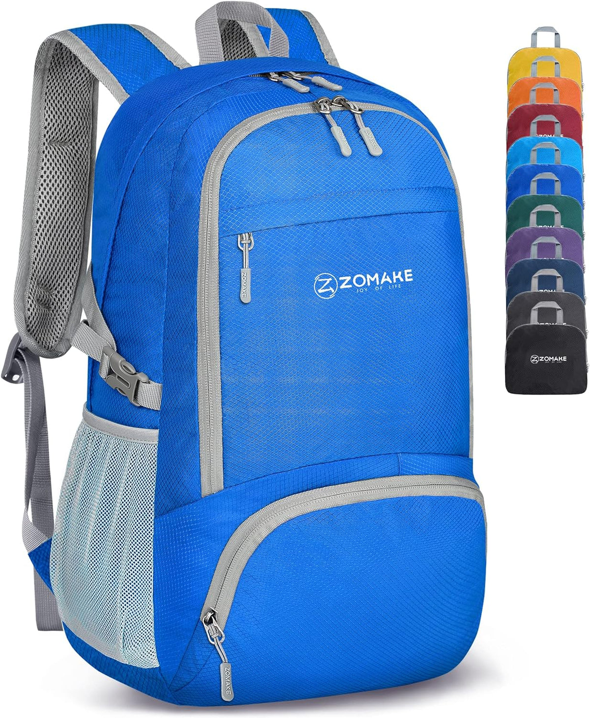 Lightweight Packable Backpack 30L, Foldable Hiking Backpacks Water Resistant Compact Folding Daypack for Travel(Light Blue)