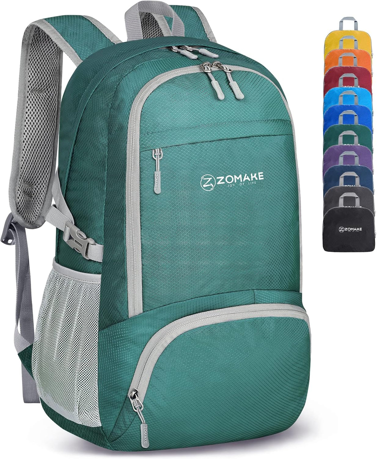 Lightweight Packable Backpack 30L, Foldable Hiking Backpacks Water Resistant Compact Folding Daypack for Travel(Light Blue)