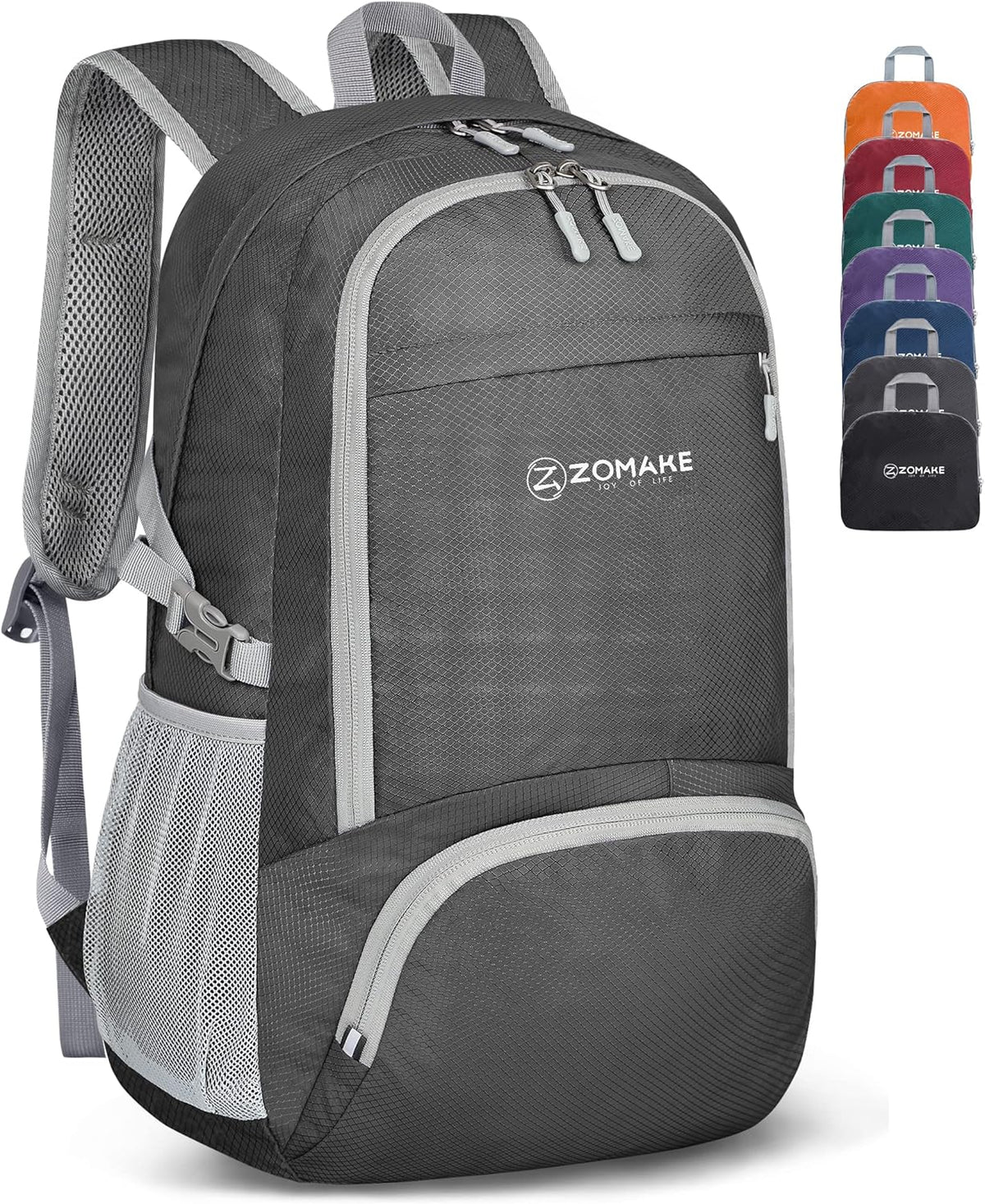 Lightweight Packable Backpack 30L, Foldable Hiking Backpacks Water Resistant Compact Folding Daypack for Travel(Light Blue)
