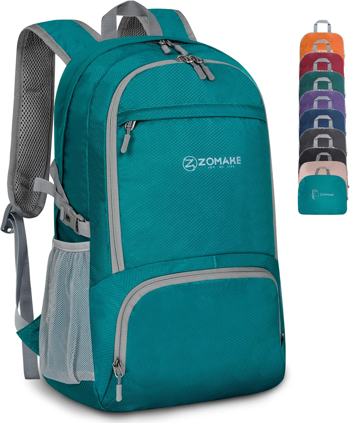 Lightweight Packable Backpack 30L, Foldable Hiking Backpacks Water Resistant Compact Folding Daypack for Travel(Light Blue)