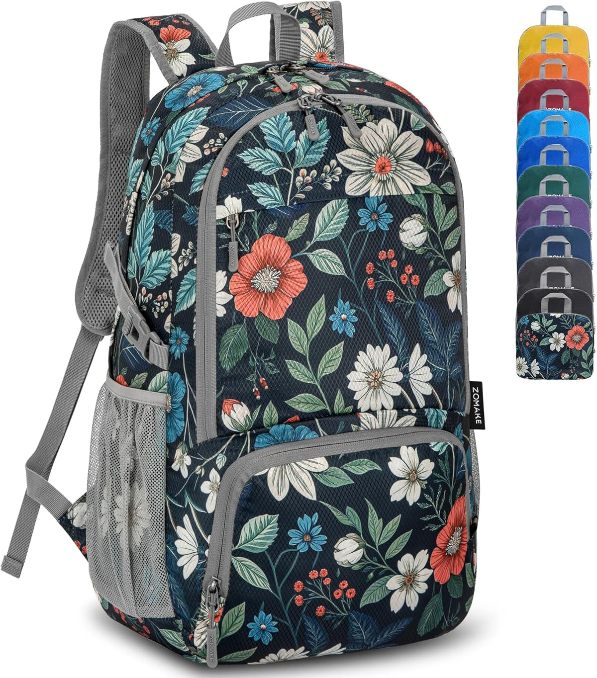 Lightweight Packable Backpack 30L, Foldable Hiking Backpacks Water Resistant Compact Folding Daypack for Travel(Light Blue)