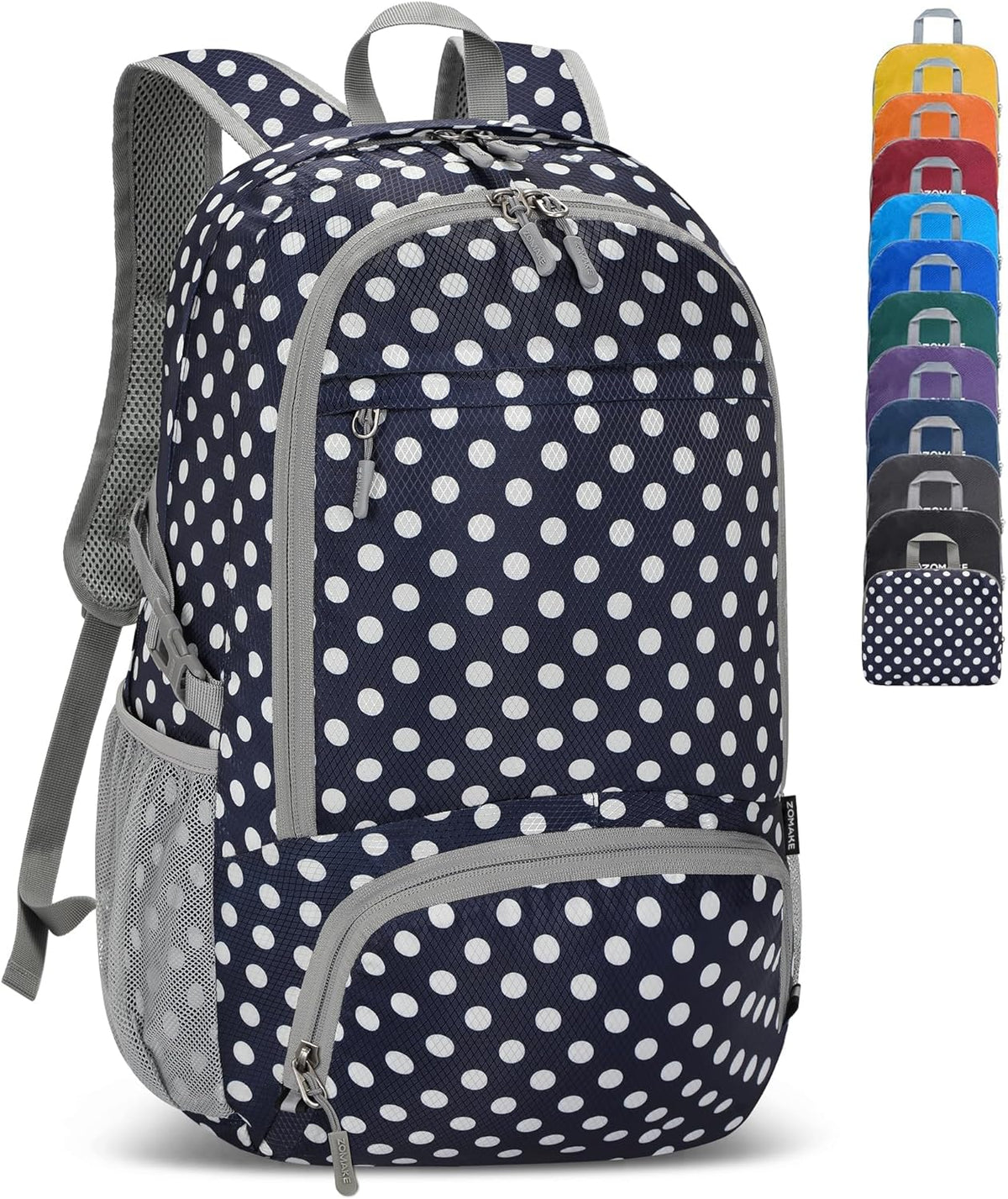 Lightweight Packable Backpack 30L, Foldable Hiking Backpacks Water Resistant Compact Folding Daypack for Travel(Light Blue)