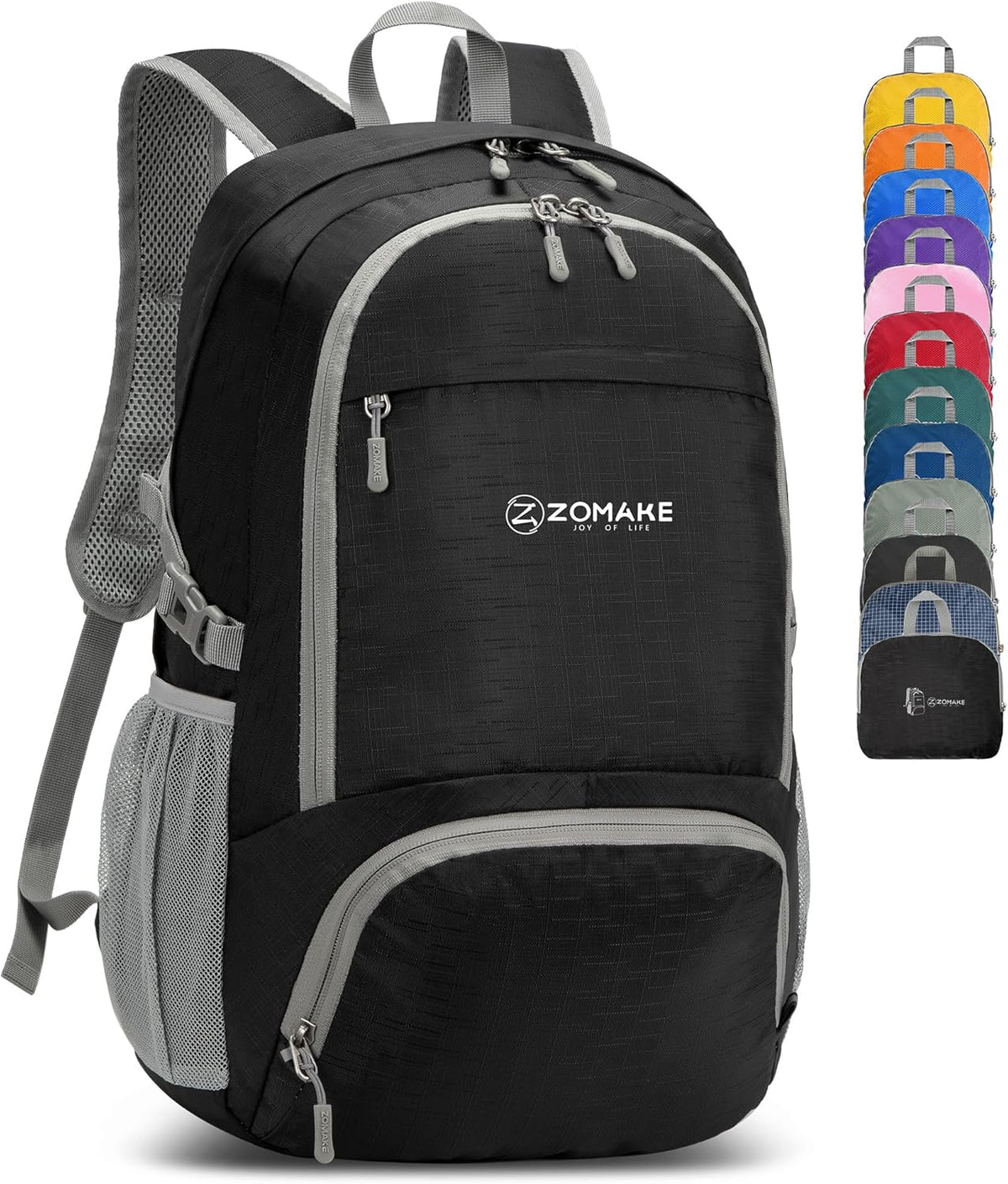 Lightweight Packable Backpack 30L, Foldable Hiking Backpacks Water Resistant Compact Folding Daypack for Travel(Light Blue)