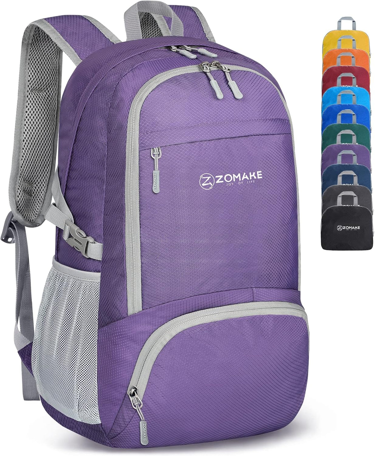 Lightweight Packable Backpack 30L, Foldable Hiking Backpacks Water Resistant Compact Folding Daypack for Travel(Light Blue)