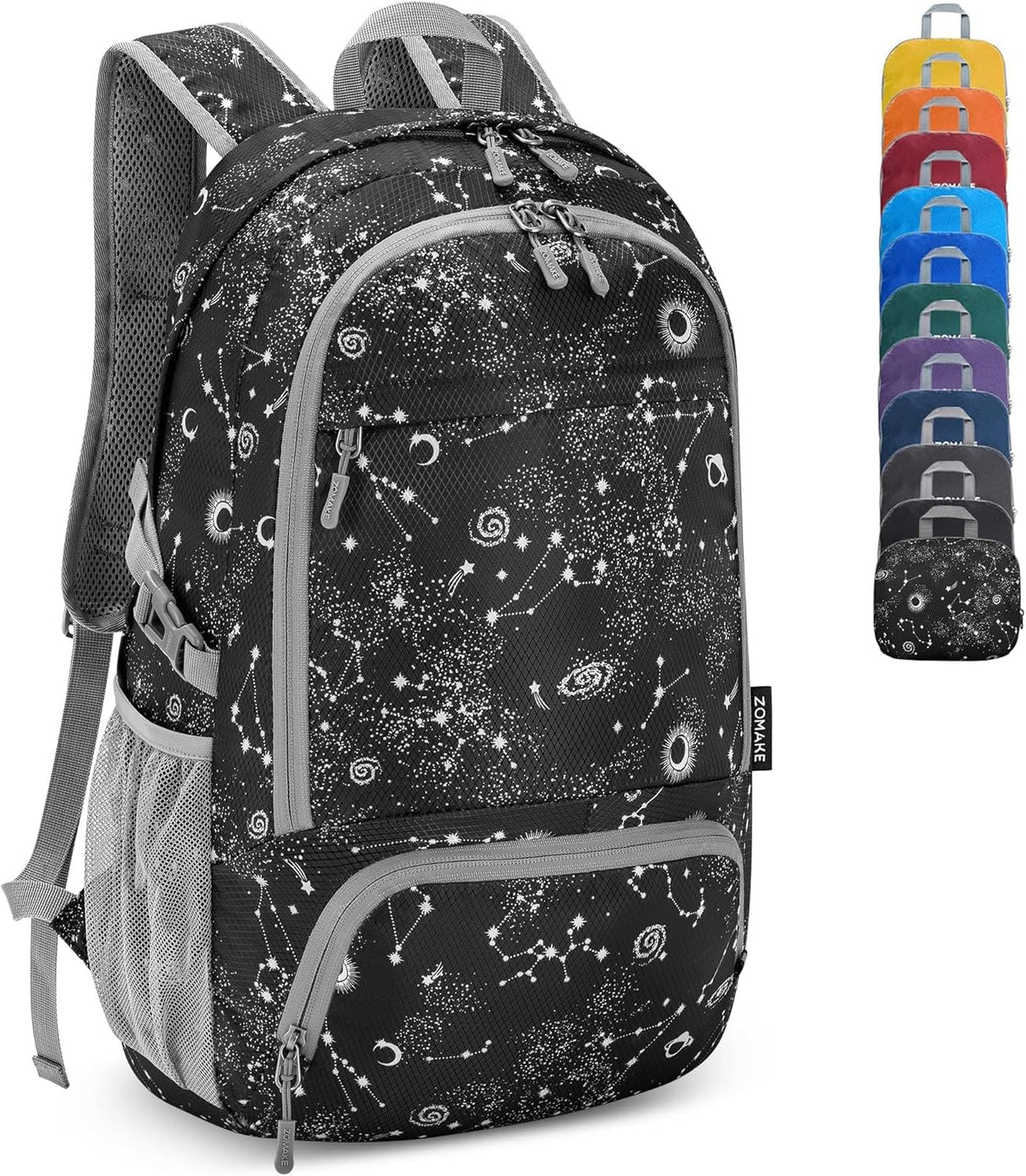 Lightweight Packable Backpack 30L, Foldable Hiking Backpacks Water Resistant Compact Folding Daypack for Travel(Light Blue)