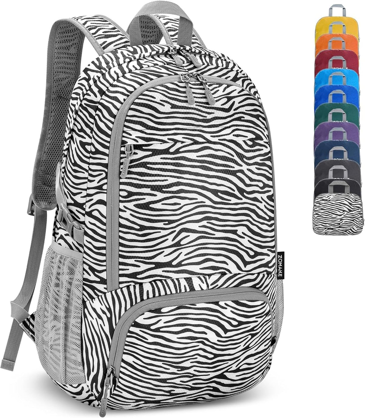Lightweight Packable Backpack 30L, Foldable Hiking Backpacks Water Resistant Compact Folding Daypack for Travel(Light Blue)