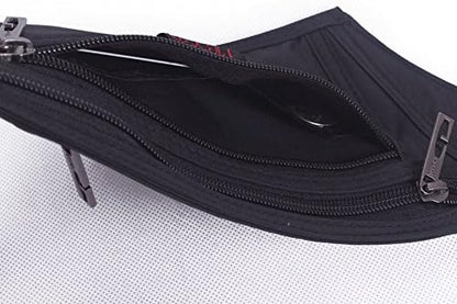 Naoki Outdoor Sports Running Jogging Cycling Hiking Camping Climbing Travel Ultra-thin Waterproof Polyester Waist Pack/Bag Runner Belt(Red)