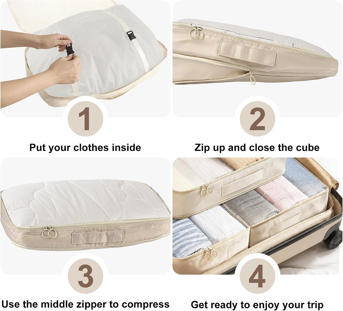 9 Packs Compression Packing Cubes Luggage Organizer for Suitcases & Travel | Luggage Organizer Bags with Shoe Bag,Toiletry Bag Laundry Bag,Packing Cubes for Carry On,Travel Essentials for Women and Men