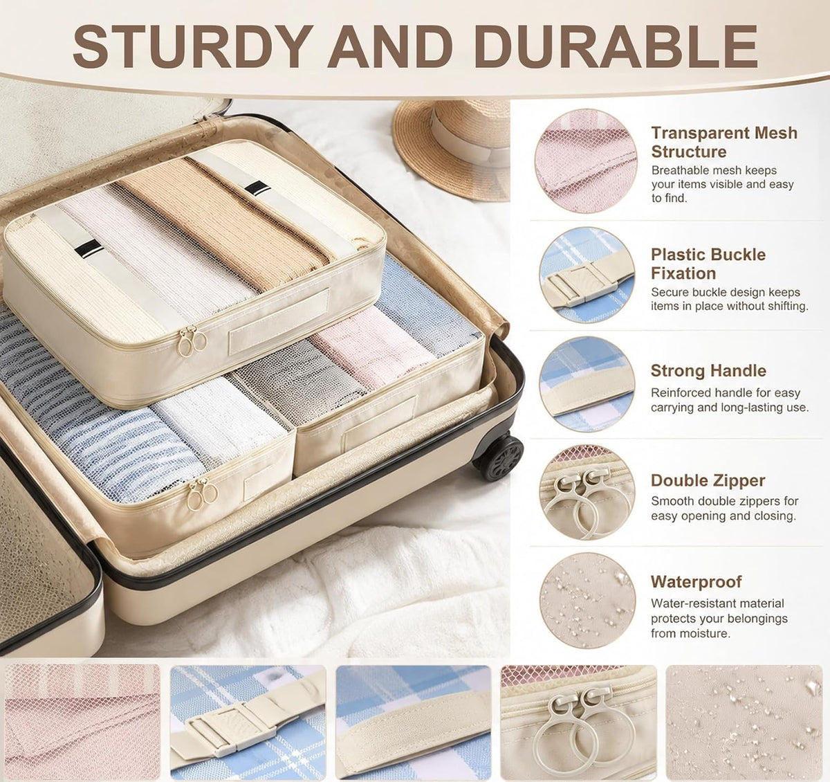 9 Packs Compression Packing Cubes Luggage Organizer for Suitcases & Travel | Luggage Organizer Bags with Shoe Bag,Toiletry Bag Laundry Bag,Packing Cubes for Carry On,Travel Essentials for Women and Men