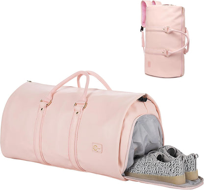 Convertible Travel Garment Bag,Carry on Garment Duffel Bag for Women - 3 in 1 Garment Backpack Hanging Suitcase Suit Business Travel Bag