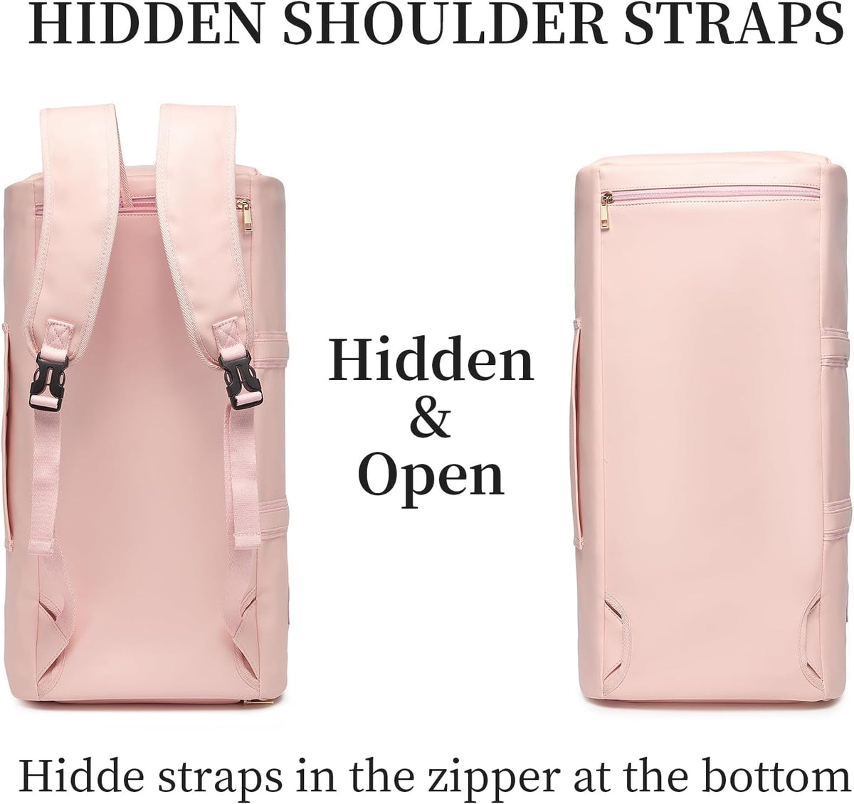 Convertible Travel Garment Bag,Carry on Garment Duffel Bag for Women - 3 in 1 Garment Backpack Hanging Suitcase Suit Business Travel Bag