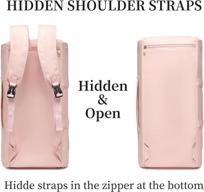 Convertible Travel Garment Bag,Carry on Garment Duffel Bag for Women - 3 in 1 Garment Backpack Hanging Suitcase Suit Business Travel Bag