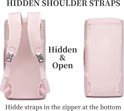 Convertible Travel Garment Bag,Carry on Garment Duffel Bag for Women - 3 in 1 Garment Backpack Hanging Suitcase Suit Business Travel Bag