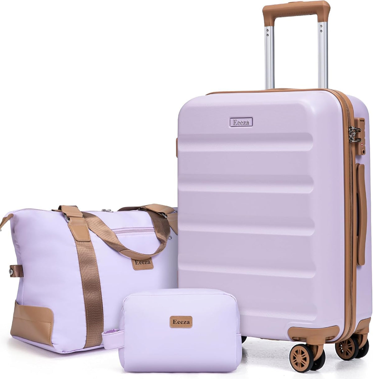 Luggage Sets 3 Piece,Suitcases with Wheels,Carry On Luggage Set,ABS Hard Case Luggage with TSA Lock Spinner Wheels(3 Piece Sets,Green(20"/DB/TB))