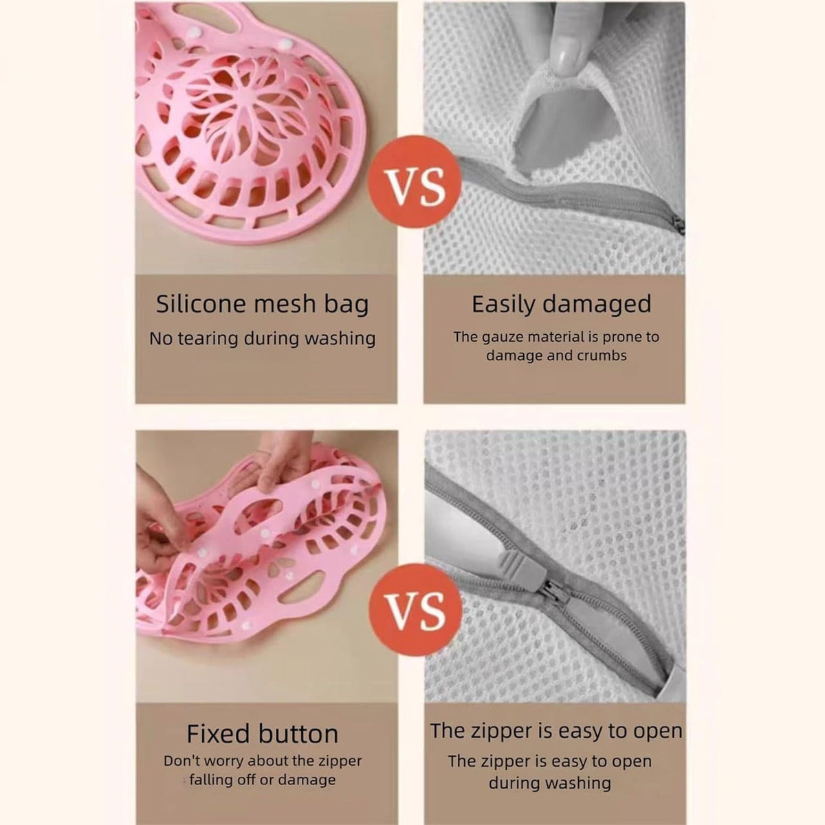 Sturdy Machine-Washable Bras Protector Bag Reinforced Meshes Prevents Deformation for Delicates Underwear & Clothing Shape Protecting Lingerie Laundry Container