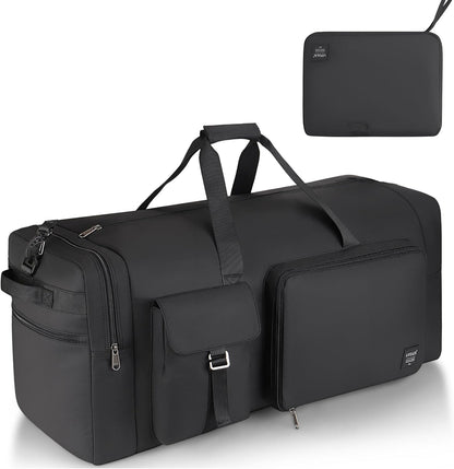 120L Travel Duffle Bag for Men and Women, 34” Large Duffle Bag for Traveling with Shoes Compartment, Foldable Travel Duffel Bags, Waterproof and Tear Resistant