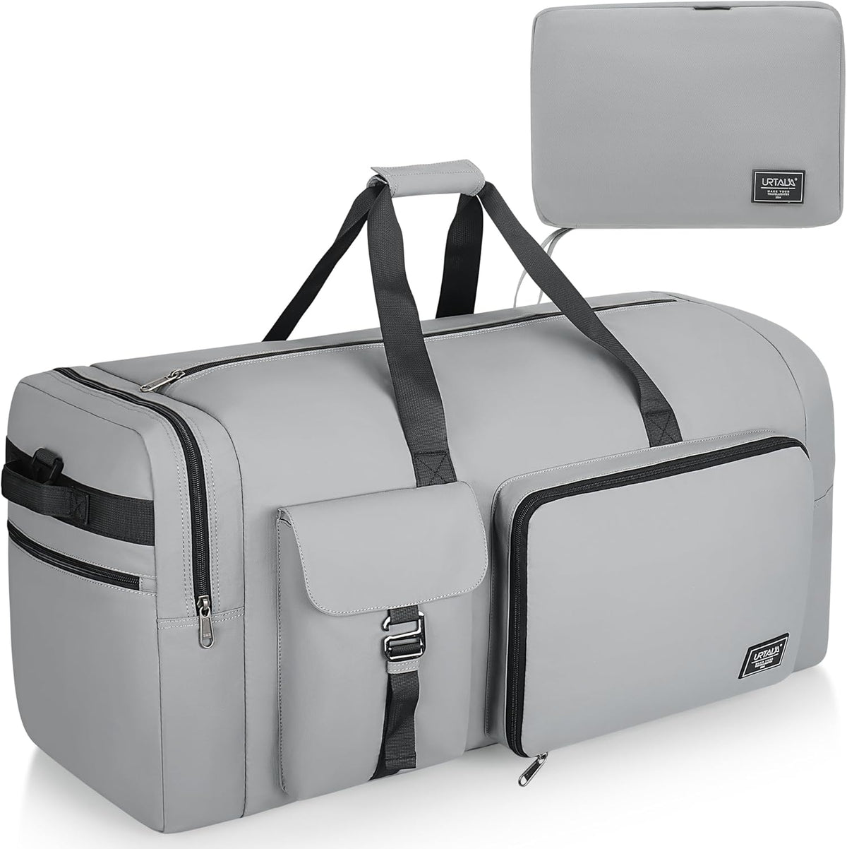 120L Travel Duffle Bag for Men and Women, 34” Large Duffle Bag for Traveling with Shoes Compartment, Foldable Travel Duffel Bags, Waterproof and Tear Resistant