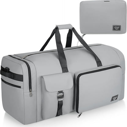 120L Travel Duffle Bag for Men and Women, 34” Large Duffle Bag for Traveling with Shoes Compartment, Foldable Travel Duffel Bags, Waterproof and Tear Resistant