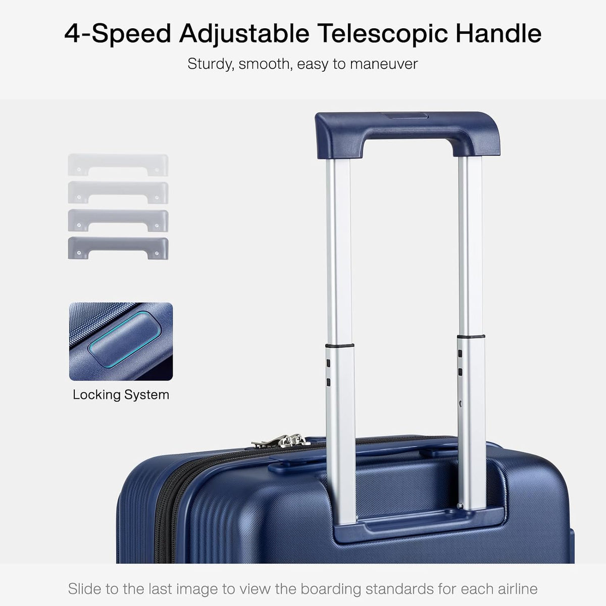 Grace Expandable Carry On Luggage with Wheels Airline Approved Hard Shell Suitcases with Front Pocket，Top Opening Luggage with TSA Lock for Short Business Travel, Blackish Green.
