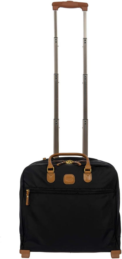 X-Travel 2.0 Rolling Carry-On 16 x 13.7 x 6 Inch, Water-Resistant Underseat Bag with Silent Wheels, Retractable Handle and Laptop Pocket - Navy