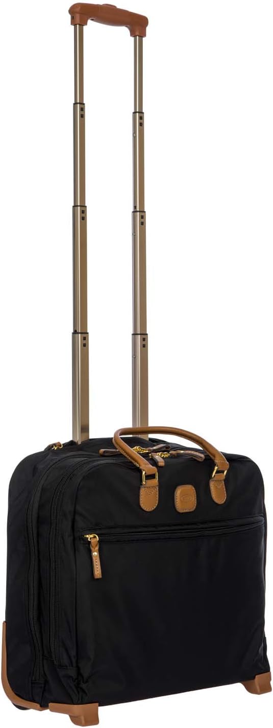 X-Travel 2.0 Rolling Carry-On 16 x 13.7 x 6 Inch, Water-Resistant Underseat Bag with Silent Wheels, Retractable Handle and Laptop Pocket - Navy