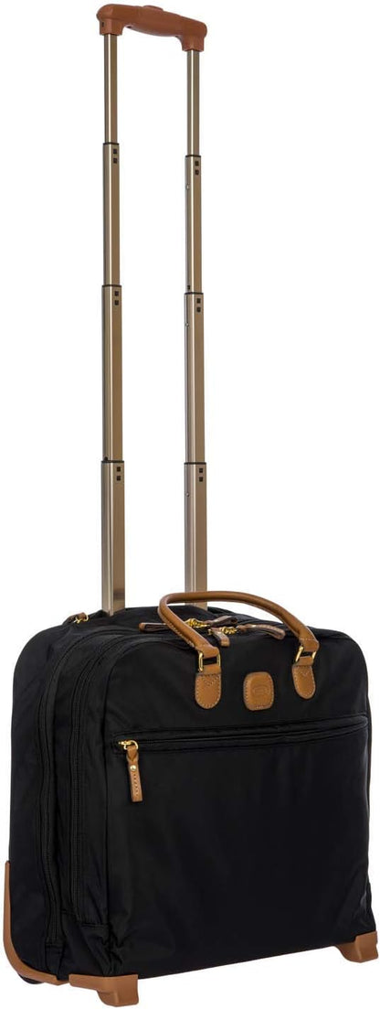 X-Travel 2.0 Rolling Carry-On 16 x 13.7 x 6 Inch, Water-Resistant Underseat Bag with Silent Wheels, Retractable Handle and Laptop Pocket - Navy