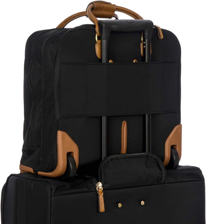 X-Travel 2.0 Rolling Carry-On 16 x 13.7 x 6 Inch, Water-Resistant Underseat Bag with Silent Wheels, Retractable Handle and Laptop Pocket - Navy