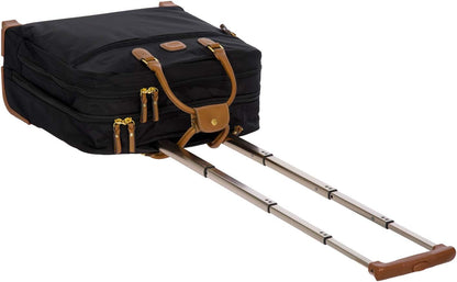 X-Travel 2.0 Rolling Carry-On 16 x 13.7 x 6 Inch, Water-Resistant Underseat Bag with Silent Wheels, Retractable Handle and Laptop Pocket - Navy