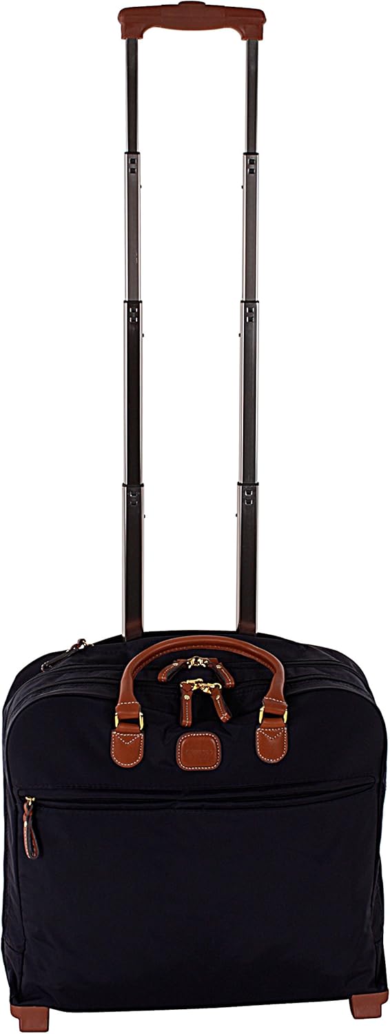 X-Travel 2.0 Rolling Carry-On 16 x 13.7 x 6 Inch, Water-Resistant Underseat Bag with Silent Wheels, Retractable Handle and Laptop Pocket - Navy