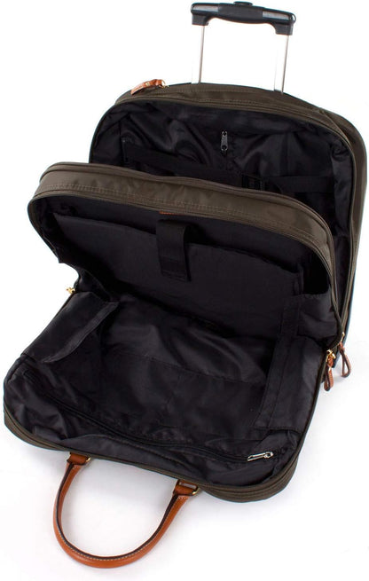 X-Travel 2.0 Rolling Carry-On 16 x 13.7 x 6 Inch, Water-Resistant Underseat Bag with Silent Wheels, Retractable Handle and Laptop Pocket - Navy