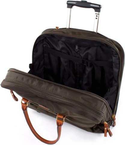 X-Travel 2.0 Rolling Carry-On 16 x 13.7 x 6 Inch, Water-Resistant Underseat Bag with Silent Wheels, Retractable Handle and Laptop Pocket - Navy