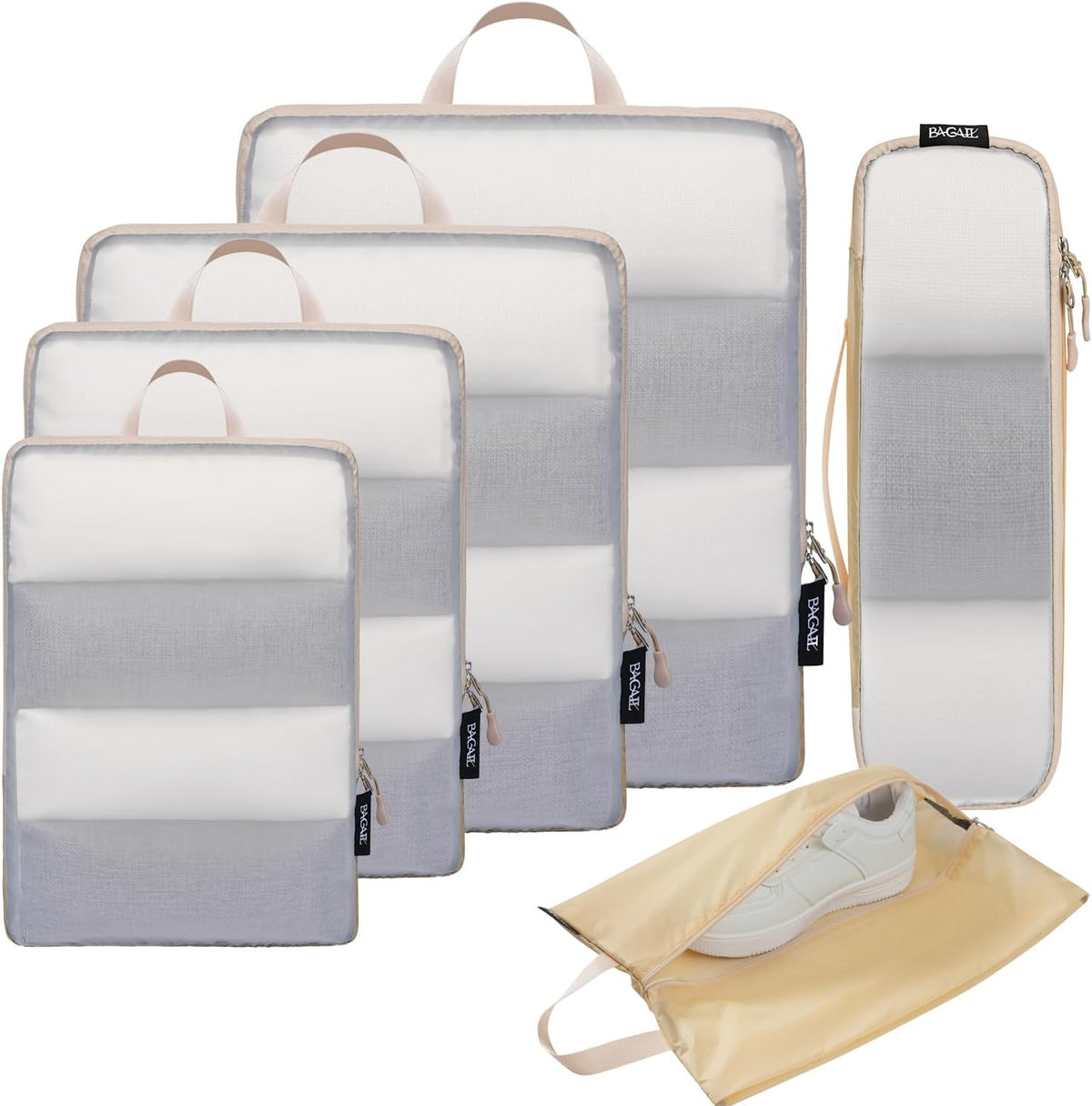 6 Set Ultralight Compression Packing Cubes Packing Organizer for Travel Accessories Luggage Suitcase Backpack