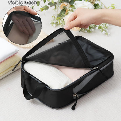 6 Set Ultralight Compression Packing Cubes Packing Organizer for Travel Accessories Luggage Suitcase Backpack